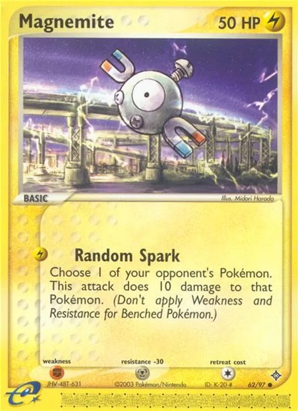 Magnemite - Dragon Pokemon Card
