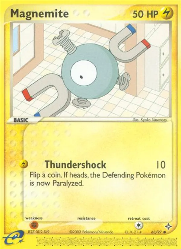 Magnemite - Dragon Pokemon Card