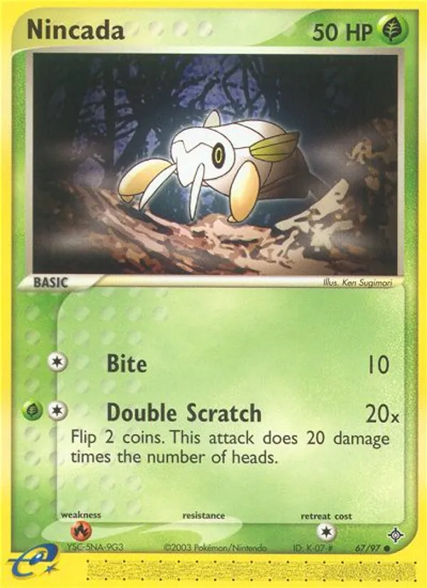 Nincada - Dragon Pokemon Card
