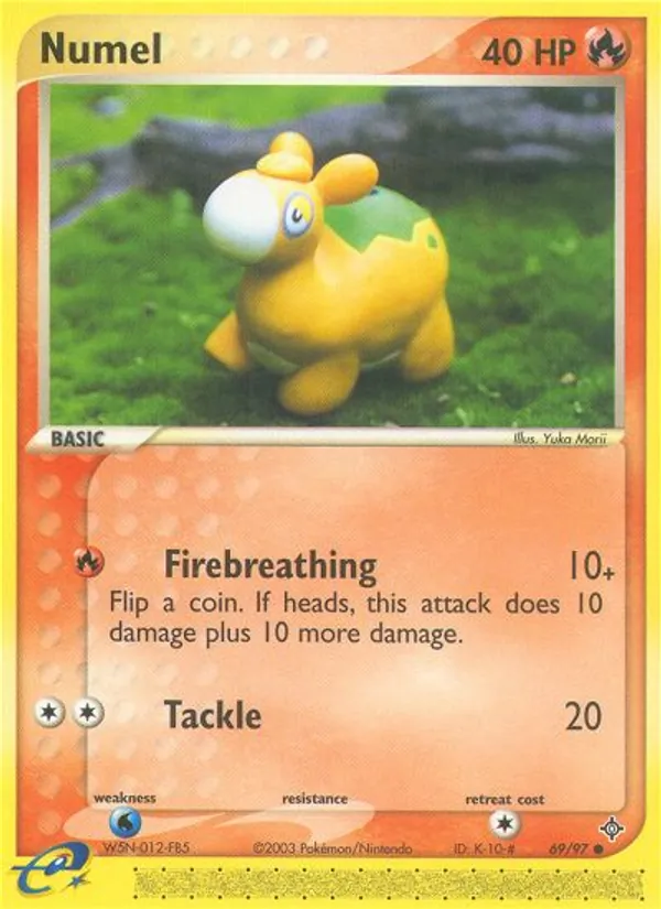 Numel - Dragon Pokemon Card