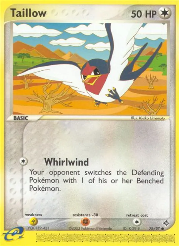 Taillow - Dragon Pokemon Card