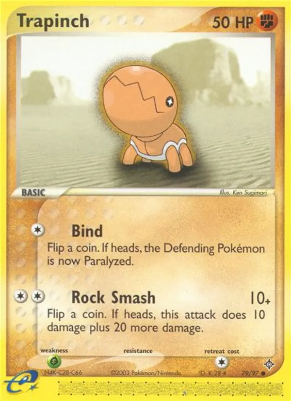 Trapinch - Dragon Pokemon Card
