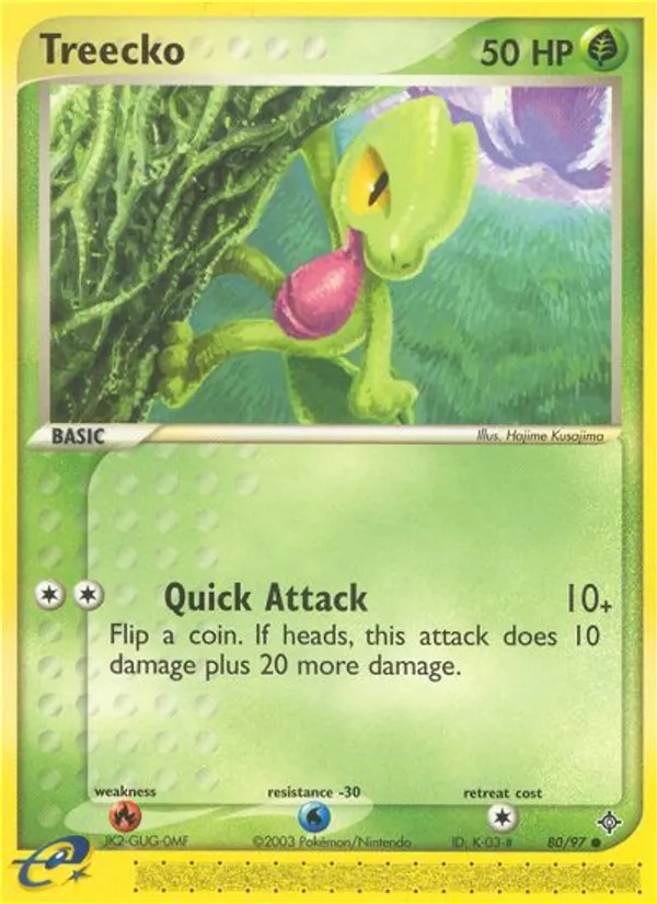 Treecko - Dragon Pokemon Card