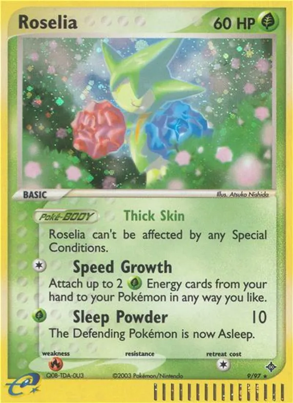 Roselia - Dragon Pokemon Card