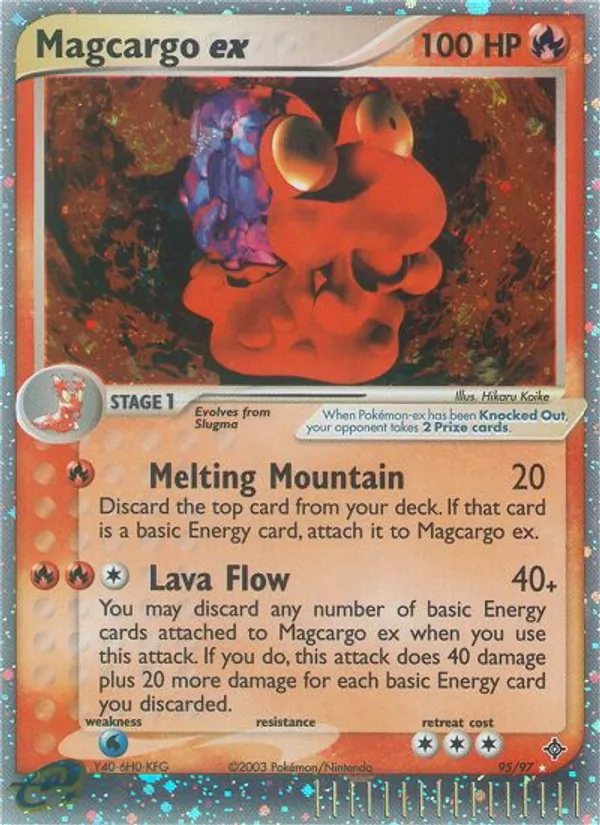 Magcargo ex - Dragon Pokemon Card