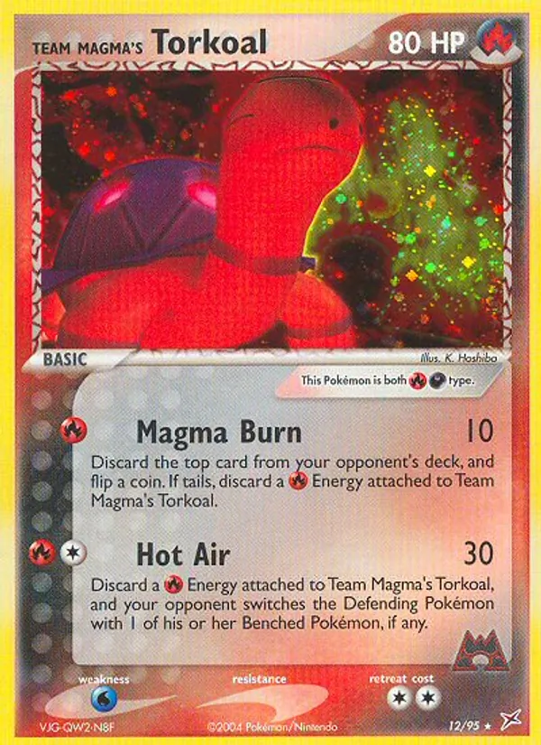 Team Magma's Torkoal - Team Magma vs Team Aqua Pokemon Card