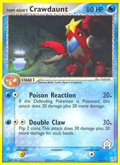 Team Aqua's Crawdaunt - Team Magma vs Team Aqua