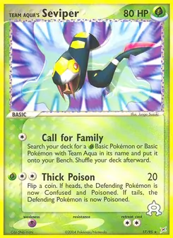 Team Aqua's Seviper - Team Magma vs Team Aqua
