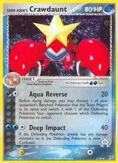 Team Aqua's Crawdaunt - Team Magma vs Team Aqua