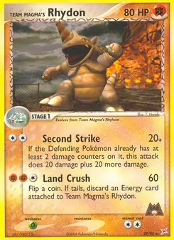 Team Magma's Rhydon - Team Magma vs Team Aqua