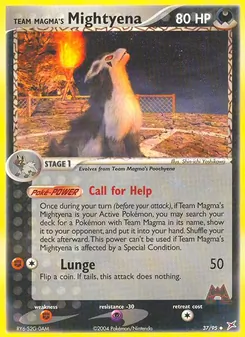Team Magma's Mightyena - Team Magma vs Team Aqua