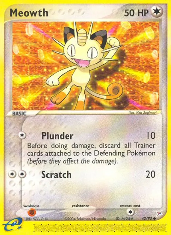 Meowth - Team Magma vs Team Aqua Pokemon Card
