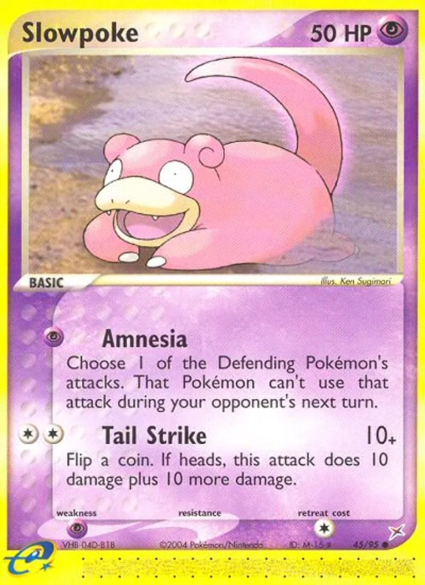Slowpoke - Team Magma vs Team Aqua Pokemon Card