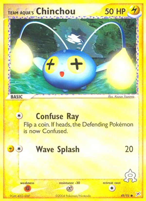 Team Aqua's Chinchou - Team Magma vs Team Aqua Pokemon Card