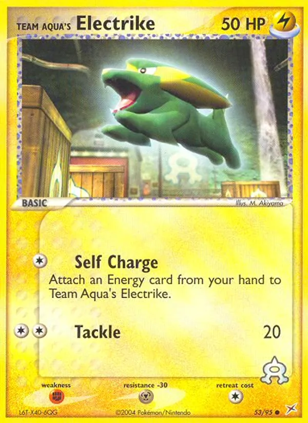 Team Aqua's Electrike - Team Magma vs Team Aqua Pokemon Card