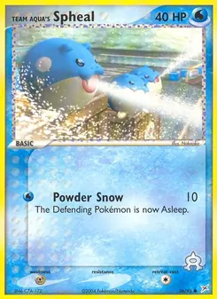 Team Aqua's Spheal - Team Magma vs Team Aqua