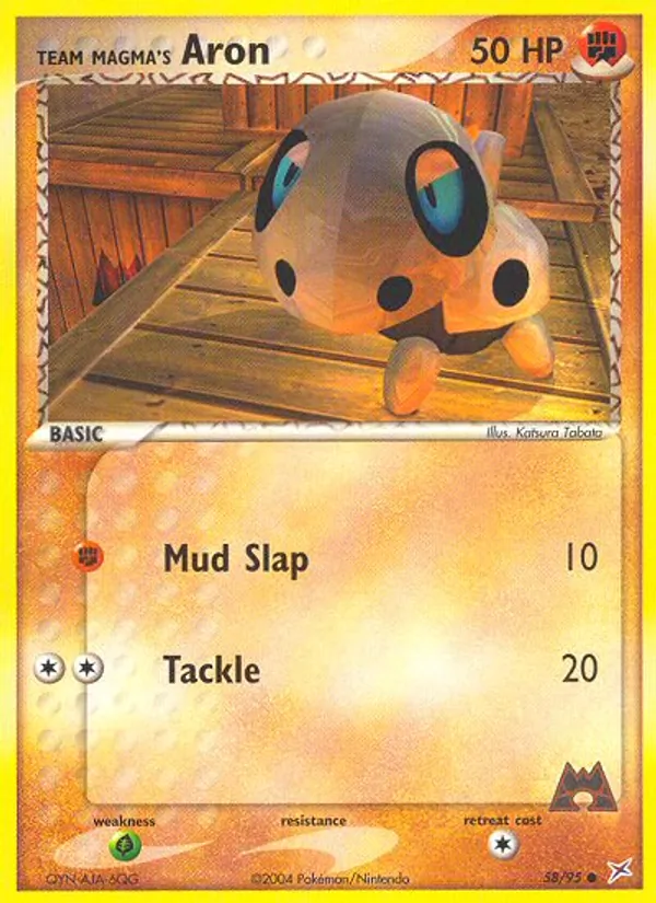 Team Magma's Aron - Team Magma vs Team Aqua Pokemon Card