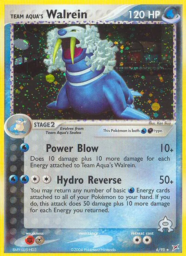 Team Aqua's Walrein - Team Magma vs Team Aqua Pokemon Card