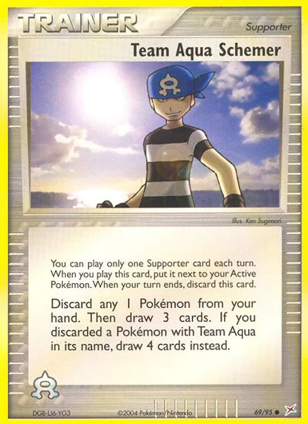 Team Aqua Schemer - Team Magma vs Team Aqua Pokemon Card