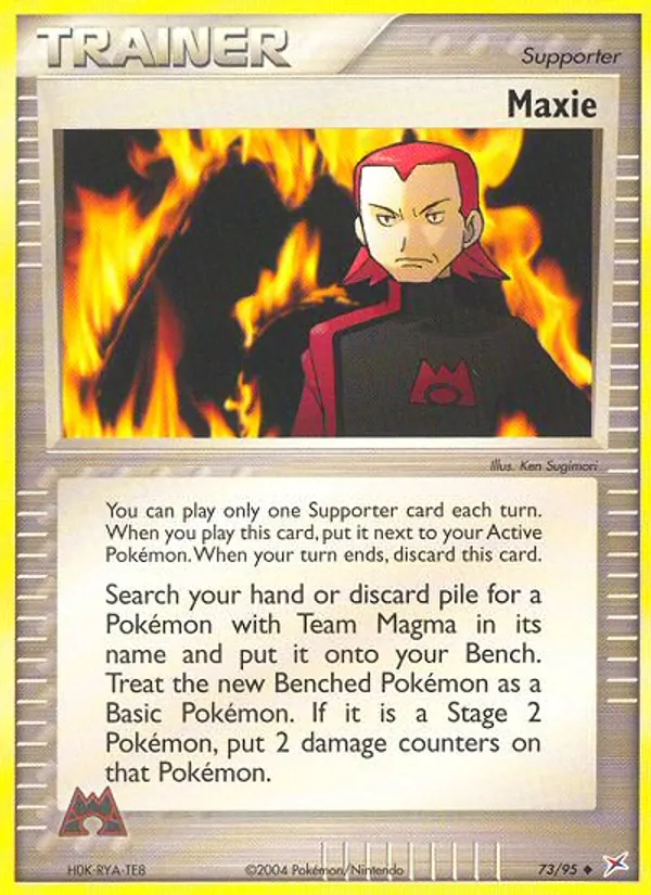 Maxie - Team Magma vs Team Aqua Pokemon Card