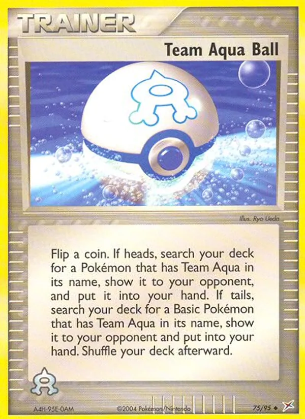 Team Aqua Ball - Team Magma vs Team Aqua Pokemon Card