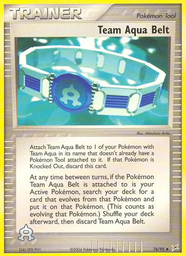 Team Aqua Belt - Team Magma vs Team Aqua Pokemon Card
