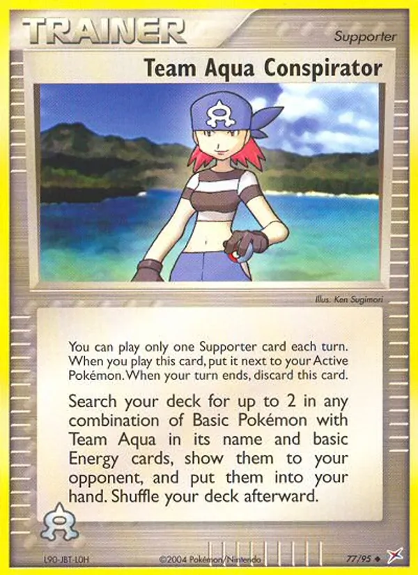 Team Aqua Conspirator - Team Magma vs Team Aqua Pokemon Card