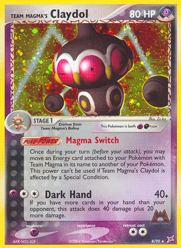 Team Magma's Claydol - Team Magma vs Team Aqua Pokemon Card