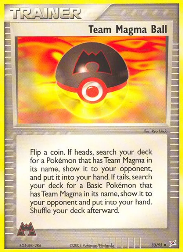 Team Magma Ball - Team Magma vs Team Aqua Pokemon Card