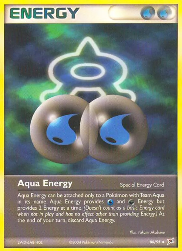 Aqua Energy - Team Magma vs Team Aqua Pokemon Card