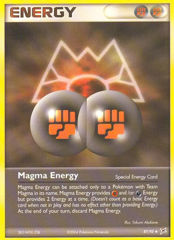Magma Energy - Team Magma vs Team Aqua Pokemon Card