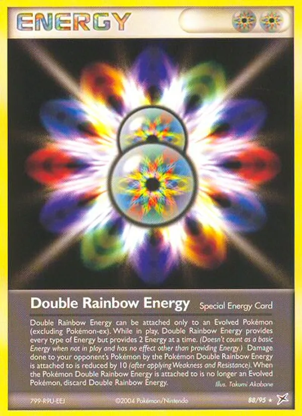 Double Rainbow Energy - Team Magma vs Team Aqua Pokemon Card