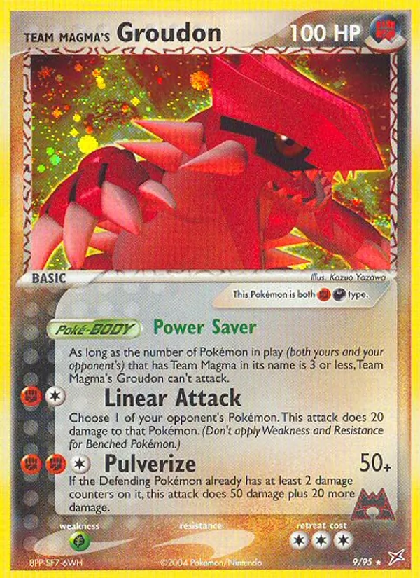 Team Magma's Groudon - Team Magma vs Team Aqua Pokemon Card