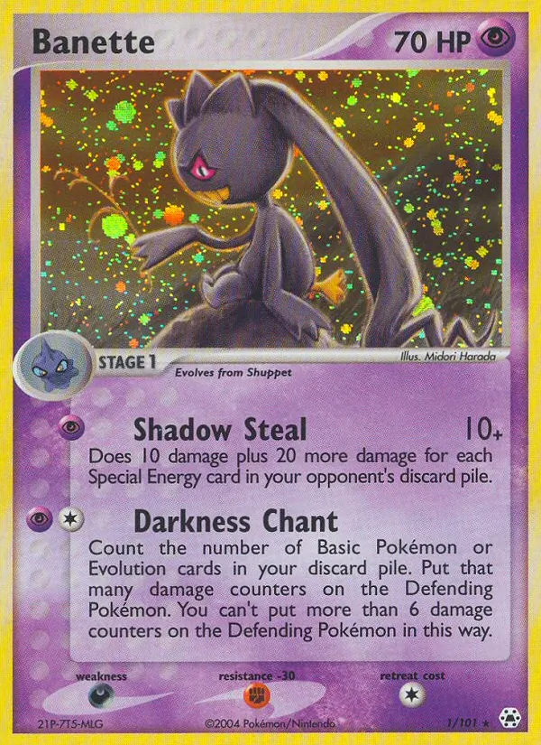 Banette - Hidden Legends Pokemon Card