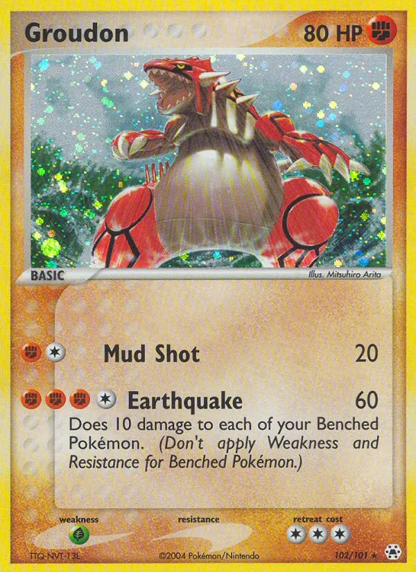 Groudon - Hidden Legends Pokemon Card
