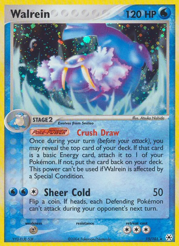 Walrein - Hidden Legends Pokemon Card