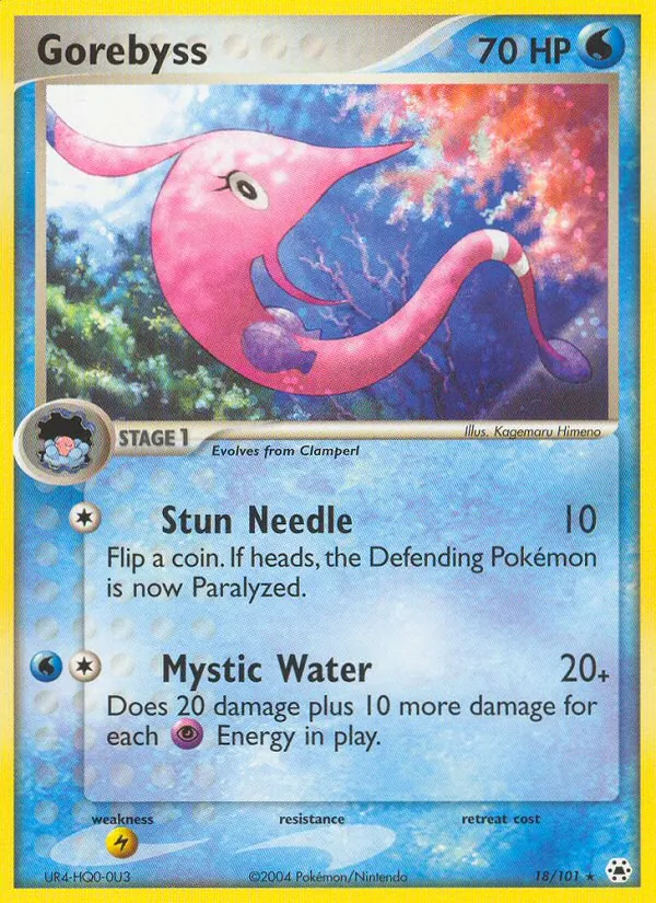 Gorebyss - Hidden Legends Pokemon Card
