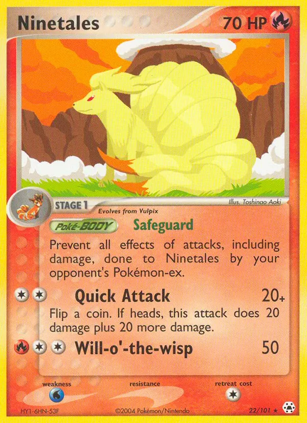 Ninetales - Hidden Legends Pokemon Card