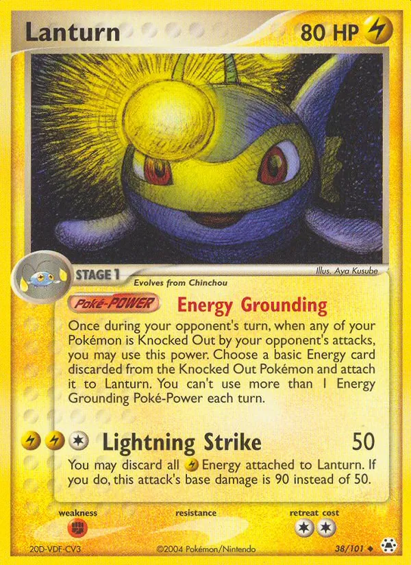 Lanturn - Hidden Legends Pokemon Card