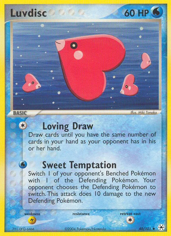 Luvdisc - Hidden Legends Pokemon Card