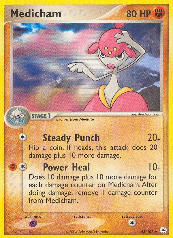 Medicham - Hidden Legends Pokemon Card