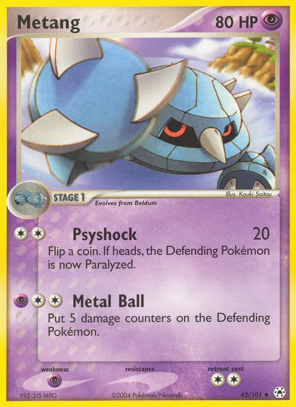 Metang - Hidden Legends Pokemon Card