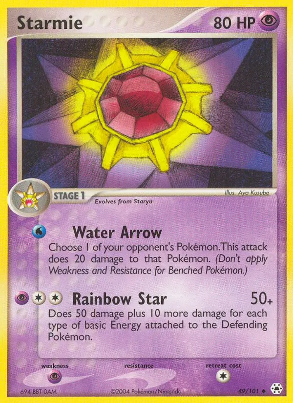 Starmie - Hidden Legends Pokemon Card