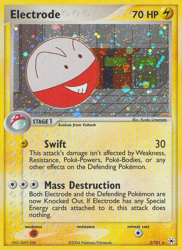 Electrode - Hidden Legends Pokemon Card