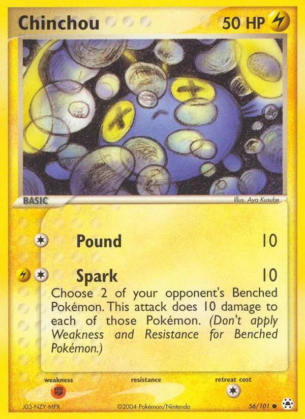 Chinchou - Hidden Legends Pokemon Card