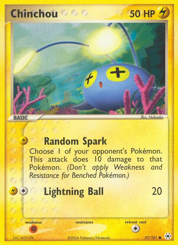 Chinchou - Hidden Legends Pokemon Card