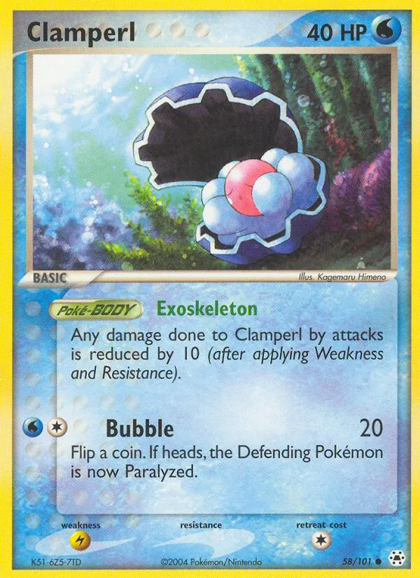 Clamperl - Hidden Legends Pokemon Card