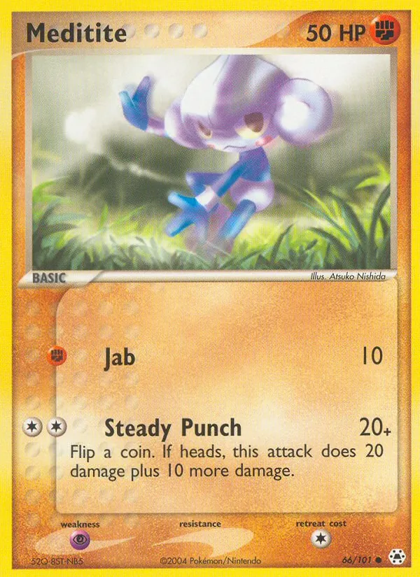 Meditite - Hidden Legends Pokemon Card