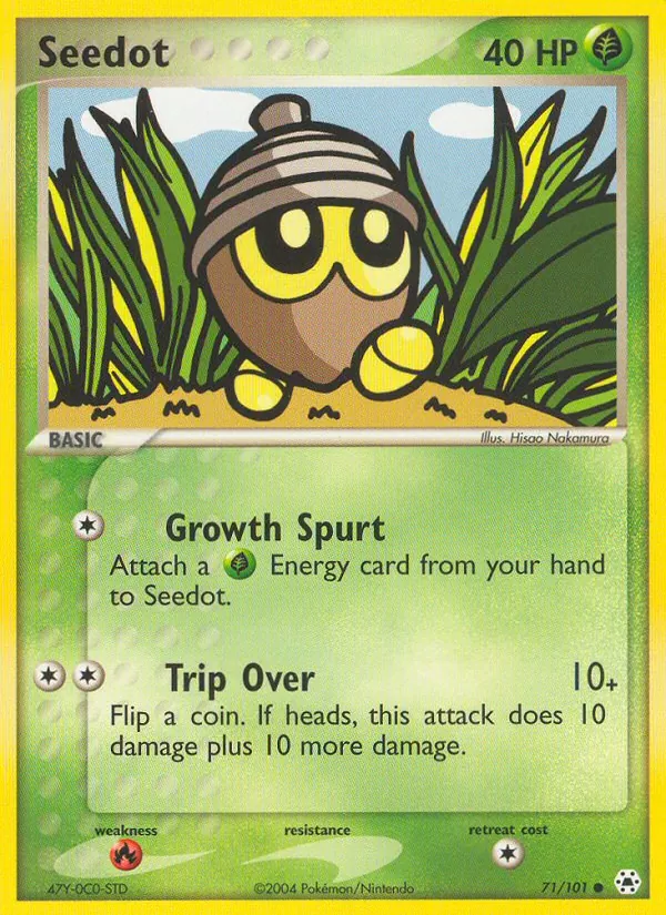Seedot - Hidden Legends Pokemon Card