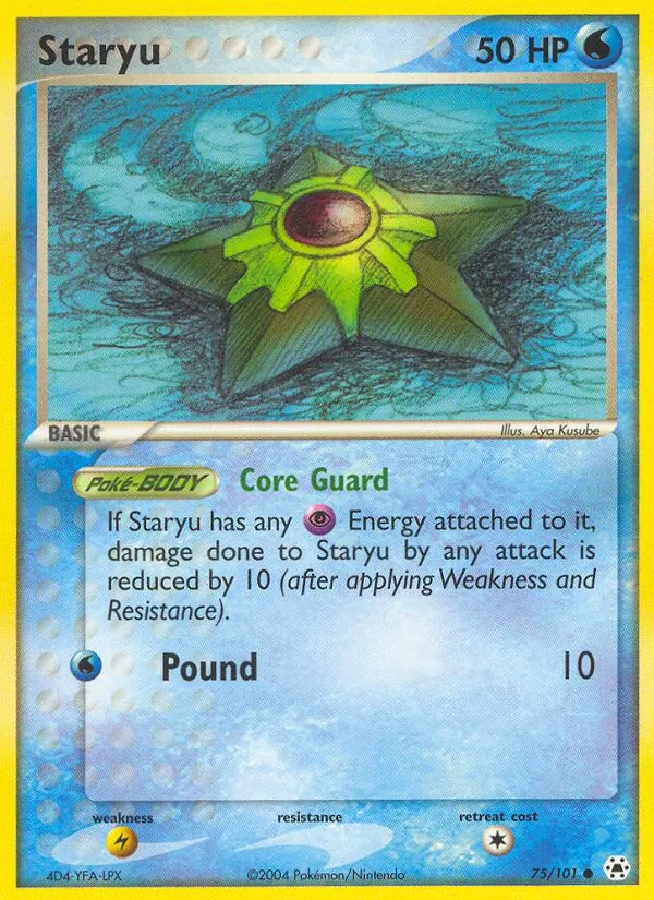 Staryu - Hidden Legends Pokemon Card